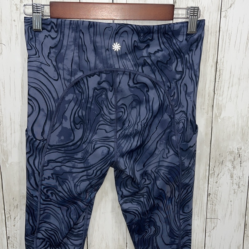 Athleta Ultimate Stash Pocket 7/8 Tight Legging Blue Size Small - Picture 5 of 6